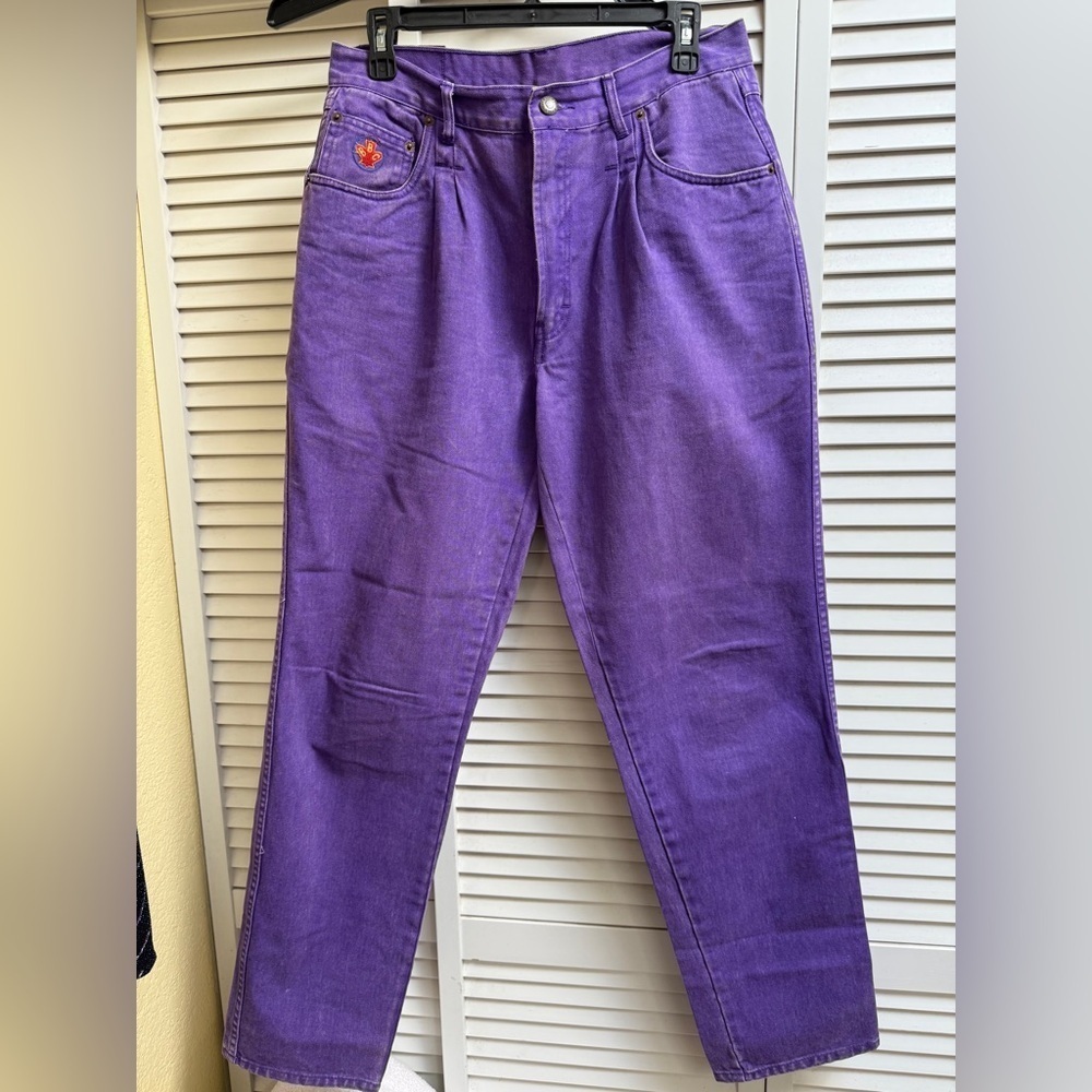 Vintage Bugle Boy women’s size 32 Purple High-Waisted Jeans